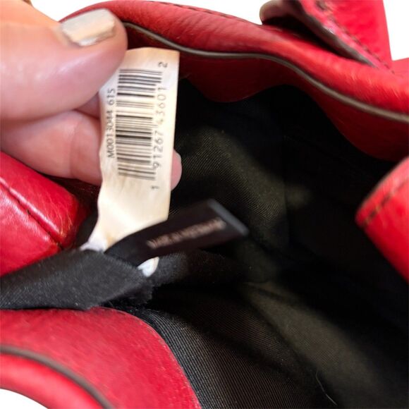 Marc Jacobs Empire City Bag Calfskin Cherry Red Large Crossbody Strap Included - Picture 9 of 9